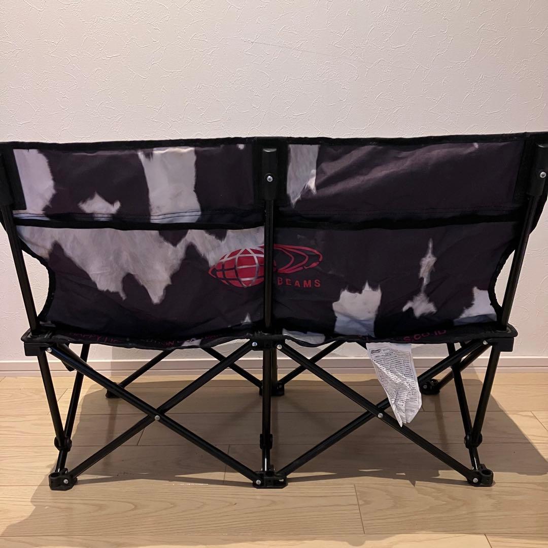 希少✨入手困難Coleman×BEAMS ハラコ柄 折畳みベンチチェア 2人用
