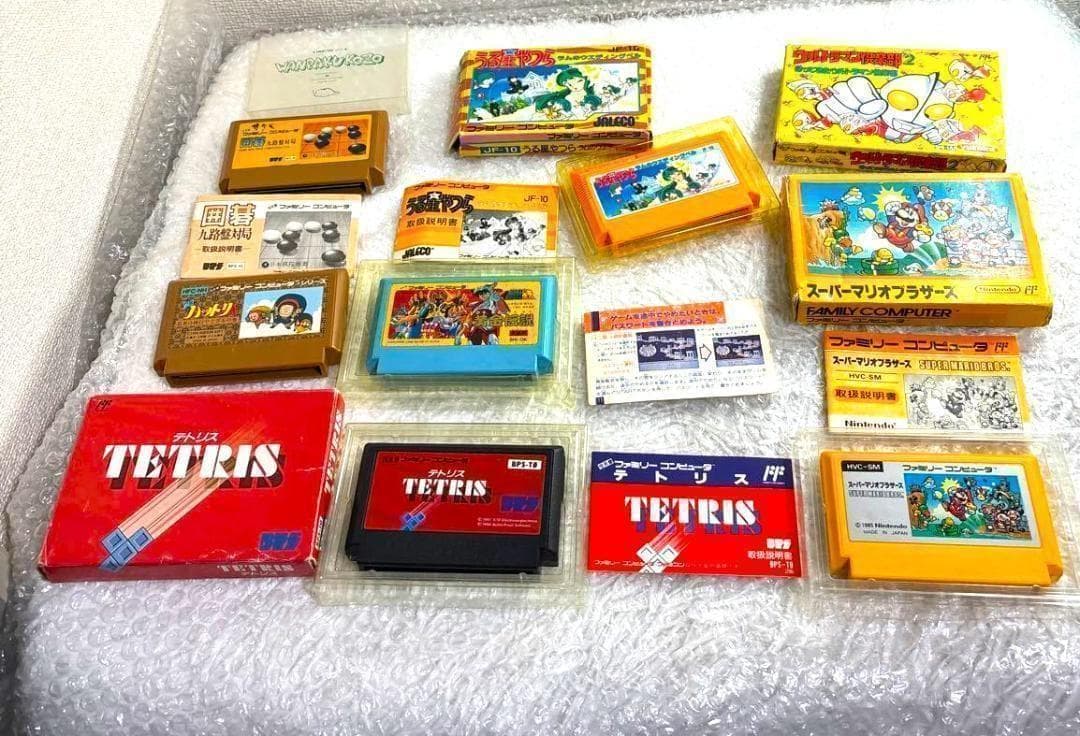 ファミリーコンピュータ ソフト セット販売 うる星やつら,マリオ,テトリス,他