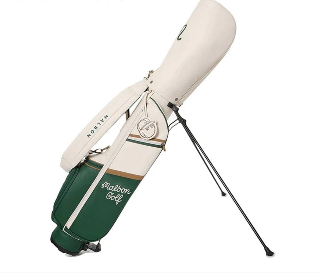 新入荷●セカンドバッグ　マルボンゴルフ キャディバッグ ホワイト
