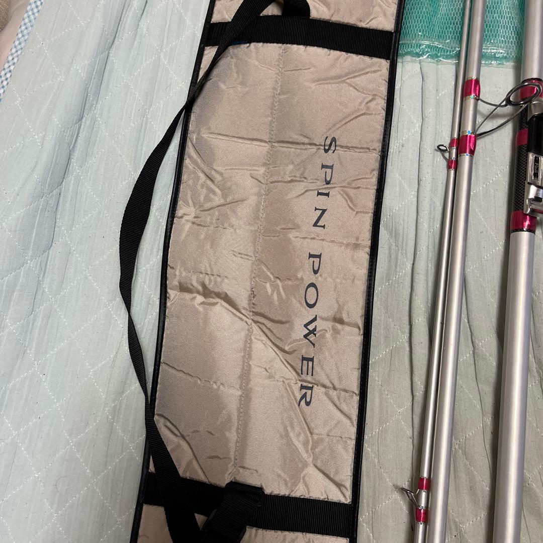 山*中様 SHIMANO 投げ竿 SPIN POWER 425CX、袋付き