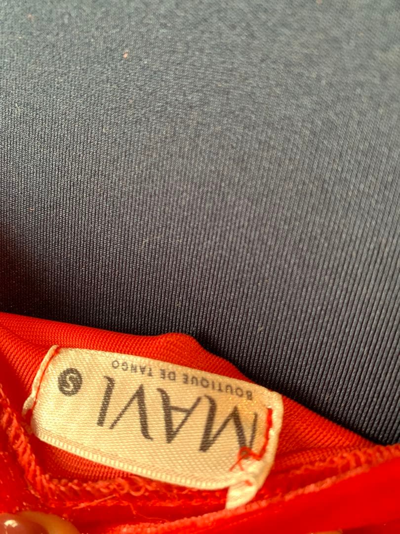 【3/31までゲリラSALE】赤アルゼンチンタンゴドレス衣装｜ラテンダンス