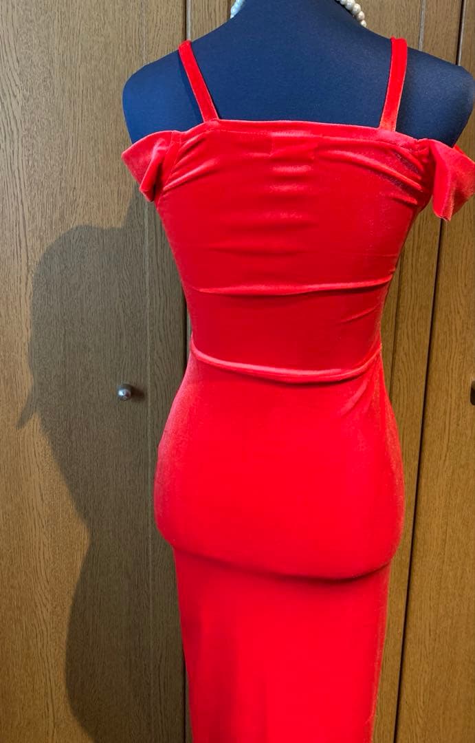 【3/31までゲリラSALE】赤アルゼンチンタンゴドレス衣装｜ラテンダンス