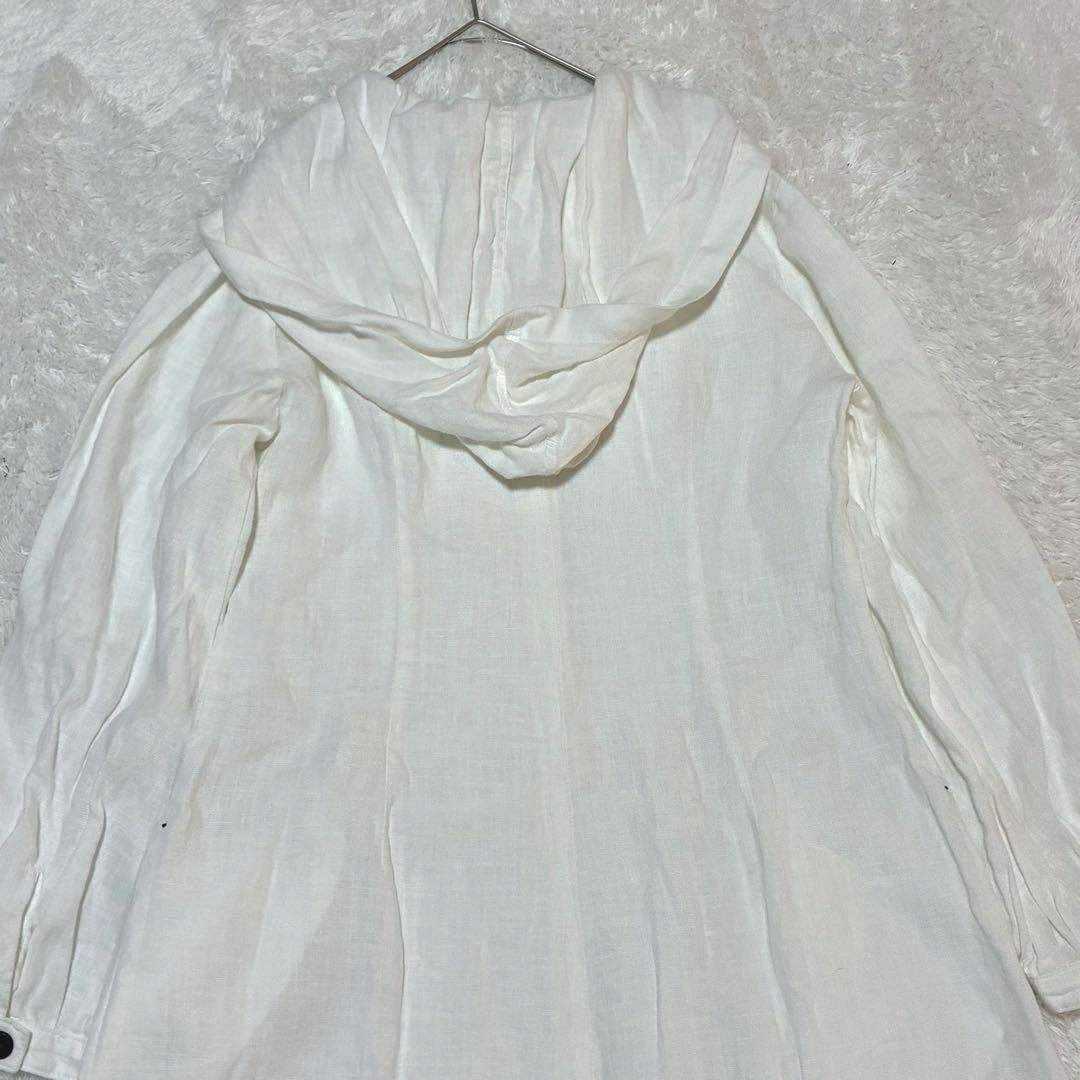 希少　GIEDRIUS リトアニアリネン　フーデット　ロングワンピース　羽織り