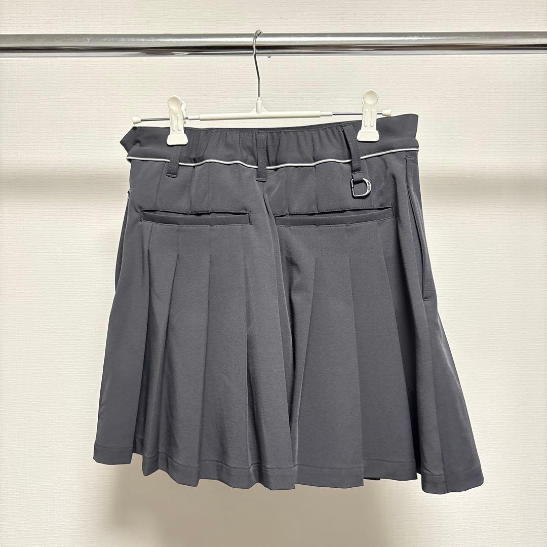 ★試着のみ★ ニューエラ プリーツスカート チャコールグレー ゴルフ