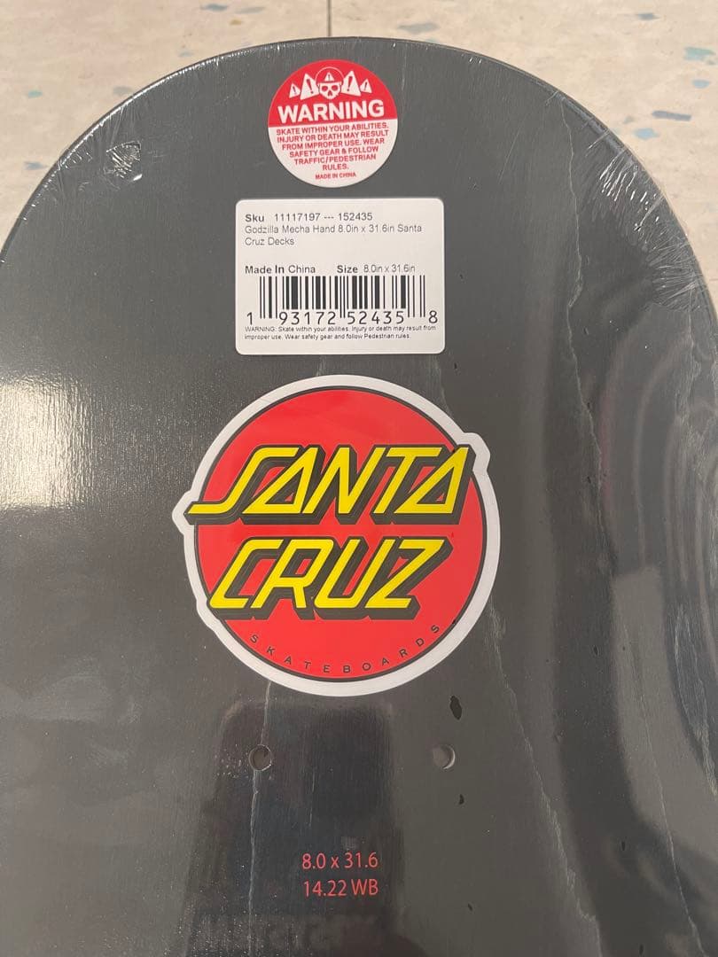 SANTA CRUZ GODZILLA MECHA HAND DECK新品！