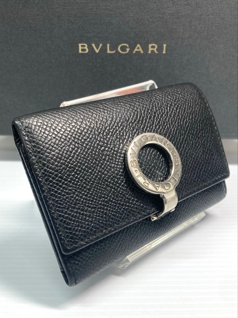 BVLGARI ブルガリ　ブルガリ　ブルガリ　レザー　6連キーケース　ブラック