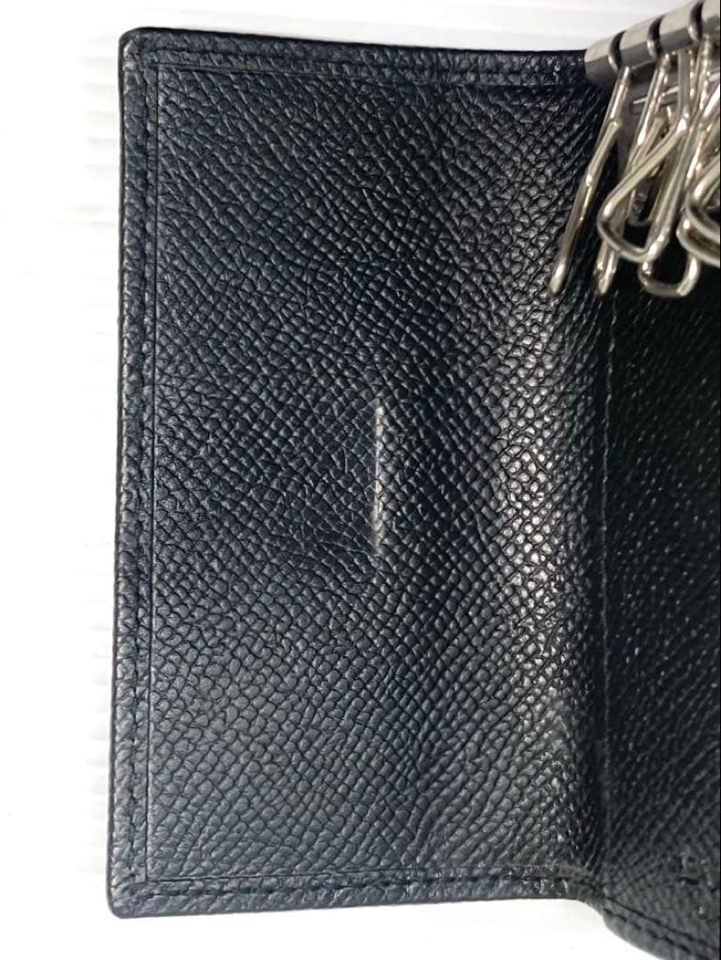 BVLGARI ブルガリ　ブルガリ　ブルガリ　レザー　6連キーケース　ブラック