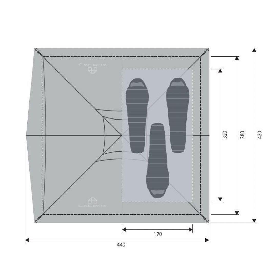LALPHA ラルファ SIDE-3 TC BK TP-400BK