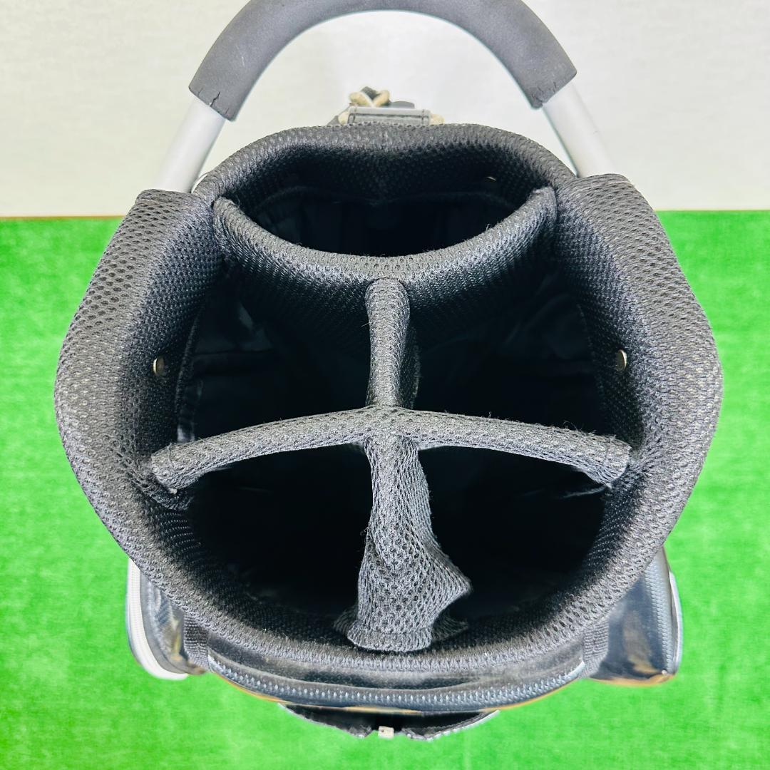 タイトリスト キャディバッグ スタンド付き エナメル 黒 ブラック