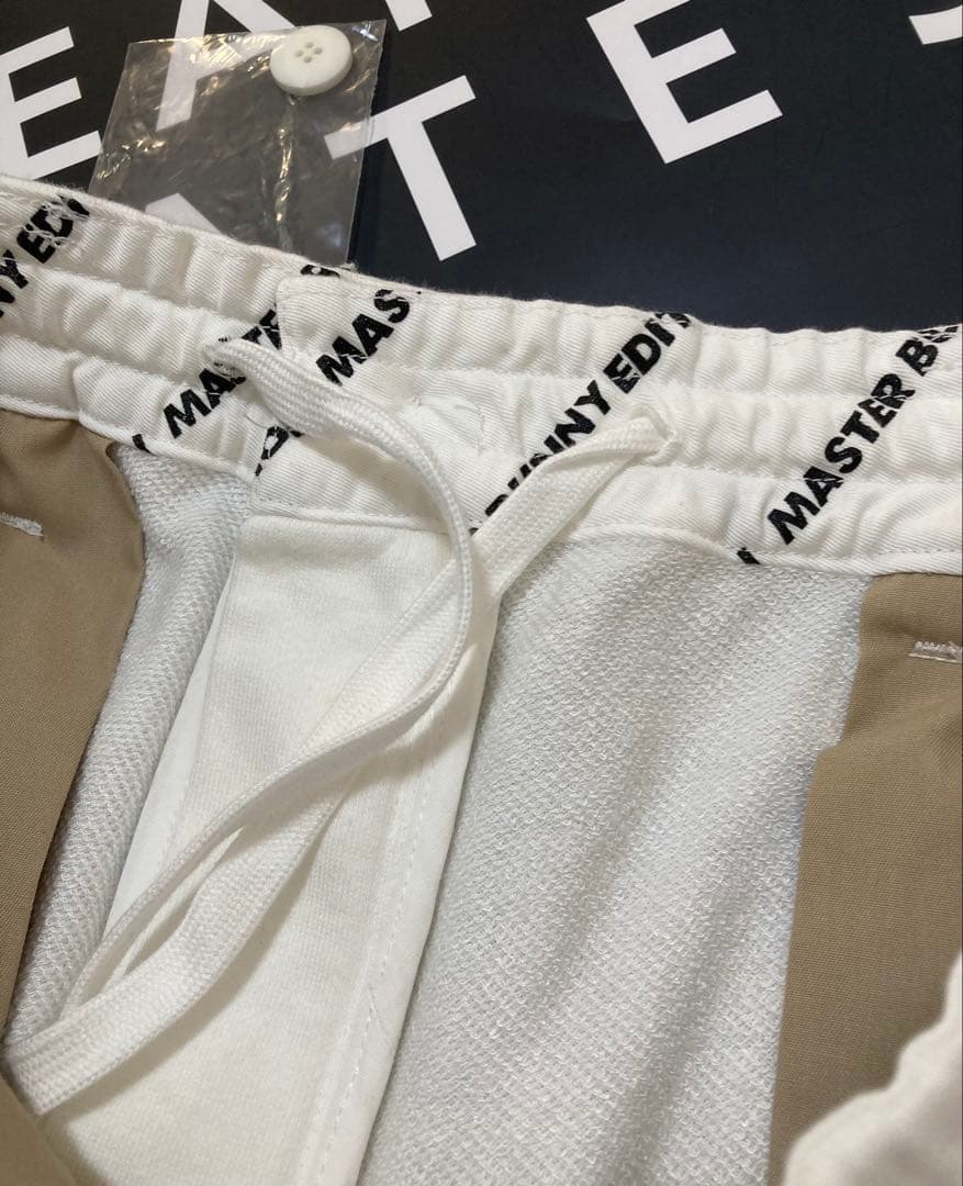 新品 パーリーゲイツ マスターバニー レーヨン裏毛ストレッチパンツ(5)L/白