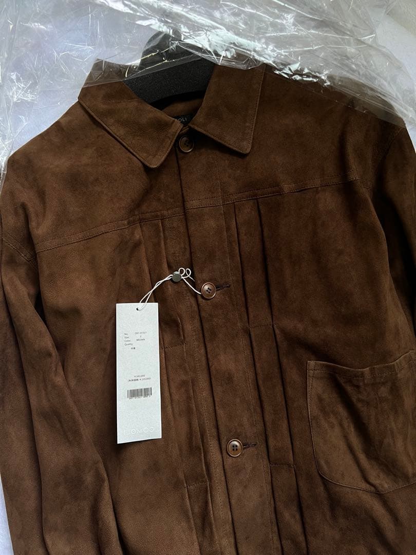 t*3様 COMOLI 26ss スエード TYPE-1stレザージャケットサイ