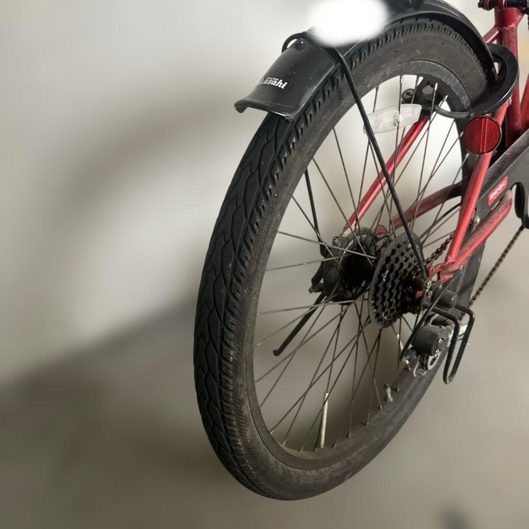 【引き取り限定】赤 自転車 男の子 24インチ サイクルベースあさひ