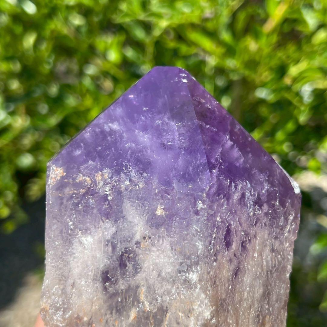 ✮超レア✮極上別格品✮ボリビア産 ファントム アメジスト 六角柱 天然石 原石