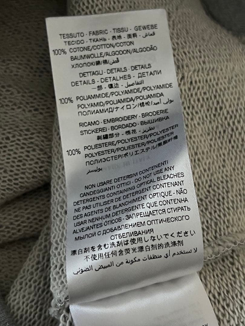 GUCCI リボンデザイン グレー パーカー 10