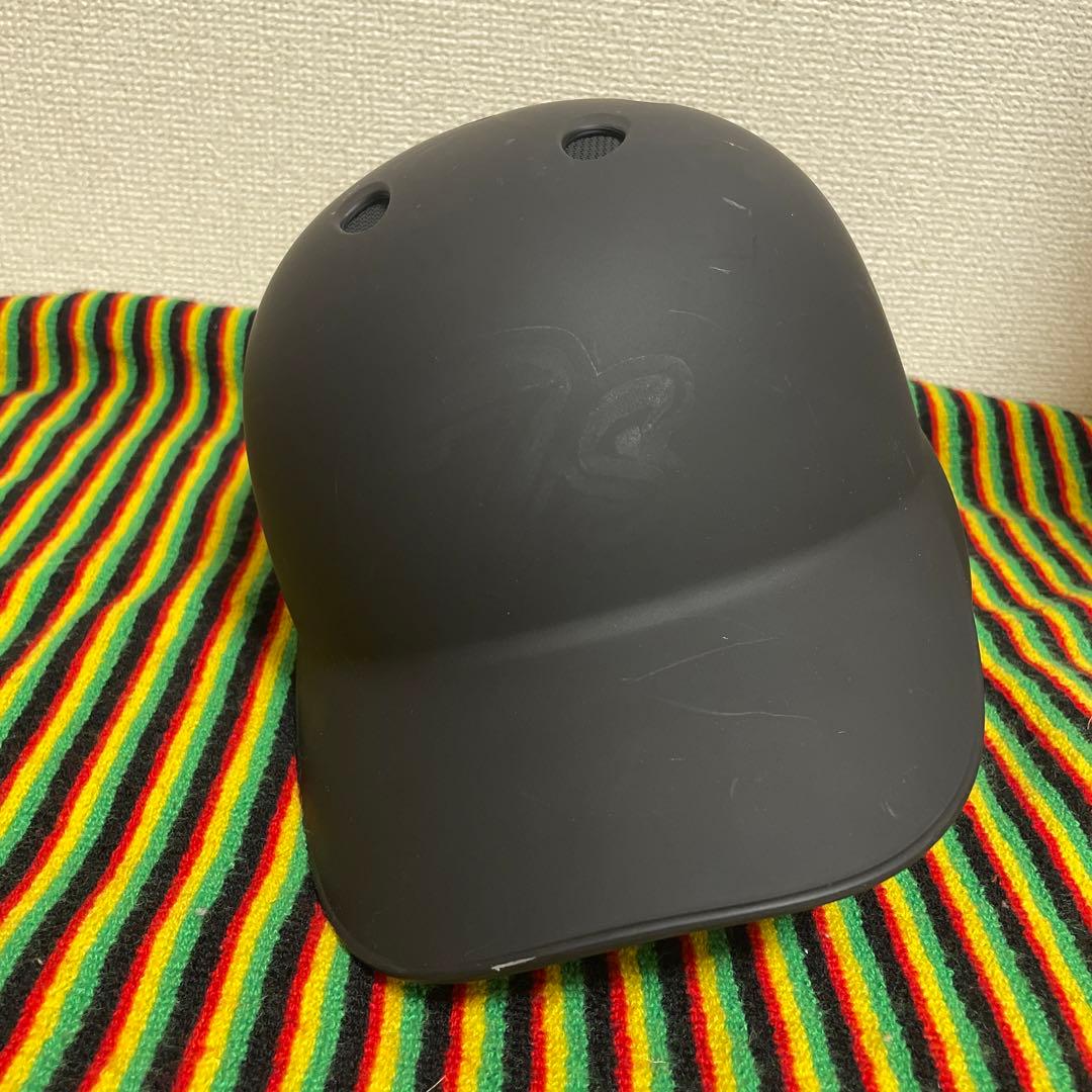 野球　ヘルメット マットブラック 右打者用