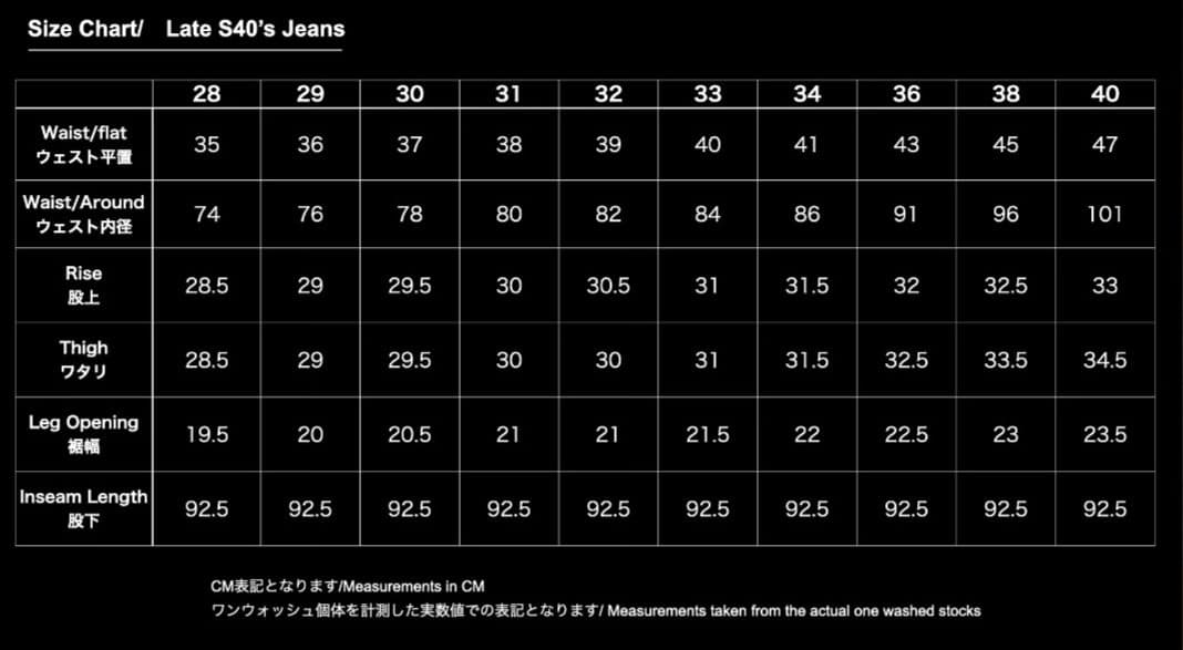 tcbジーンズ Late S40's Jeans 赤タブ W33股下73cm