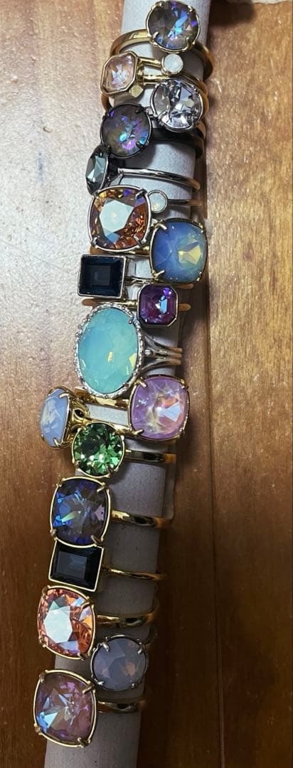 指輪まとめ売り　スワロフスキー　貴和製作所