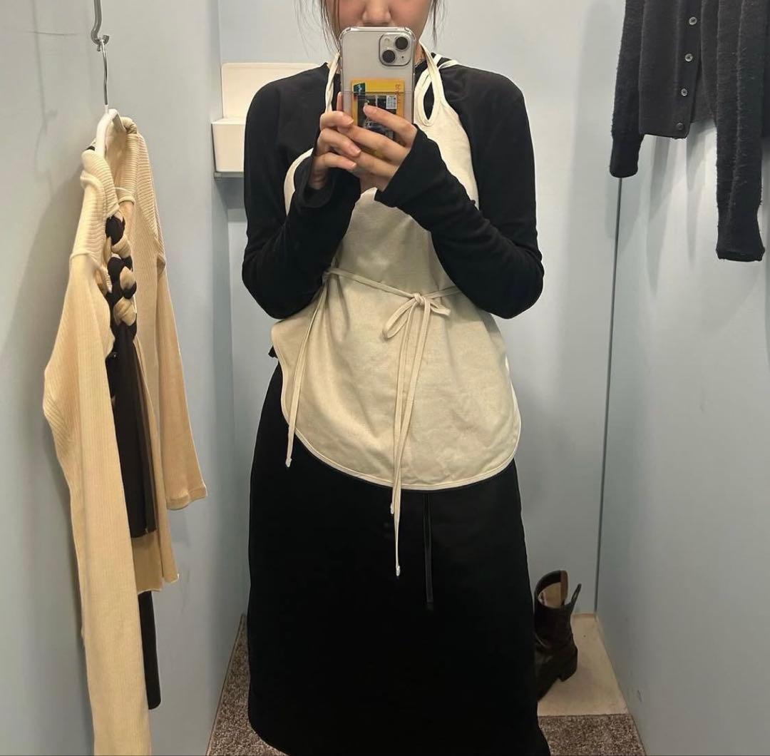 Baserange Mar エプロン ホルターネック トップス