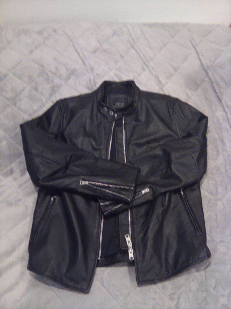 FORTIME シングルライダースジャケット 2XL　ラム皮