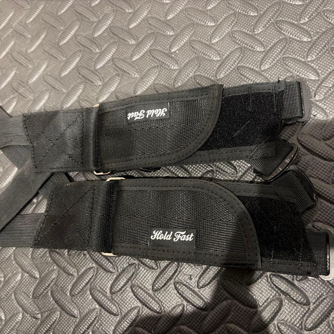 MKS-MASH フラットペダル ブラック HOLD FASTストラップ付き