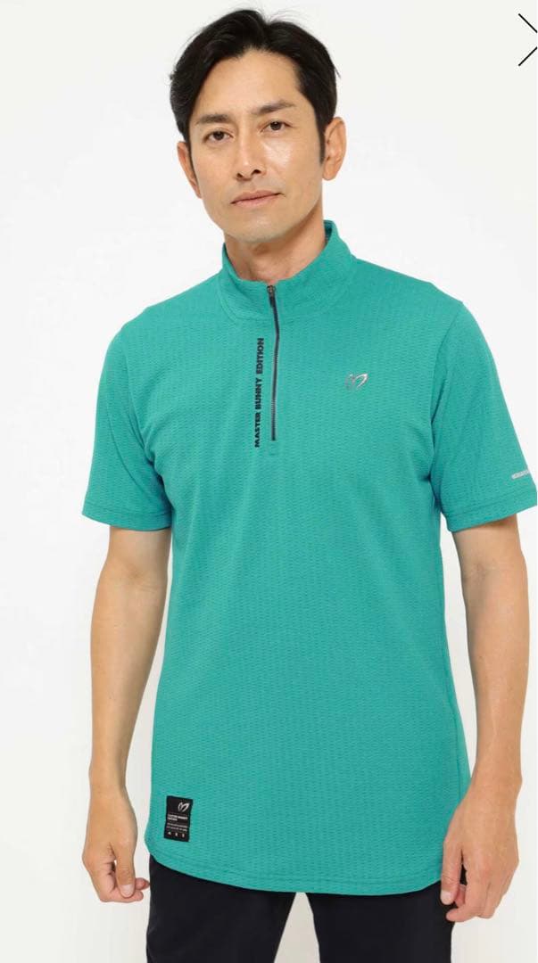 マスターバニーエディション半袖ジップアップカットソー新品未使用モックネックシャツ