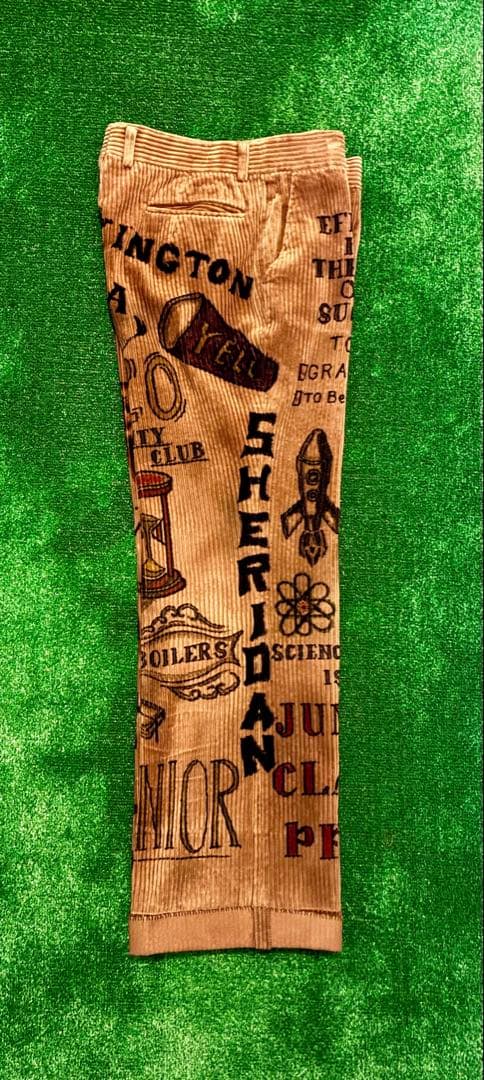 太畝 コーデュロイ メモリアルパンツ ハンドペイント ビンテージ 60sリメイク