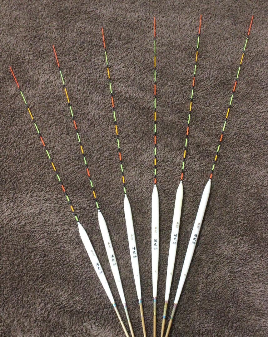 kanshin　ヘラ浮き　夢匠　陽光ＳＰ ５本セット　浮子箱、６番おまけ付