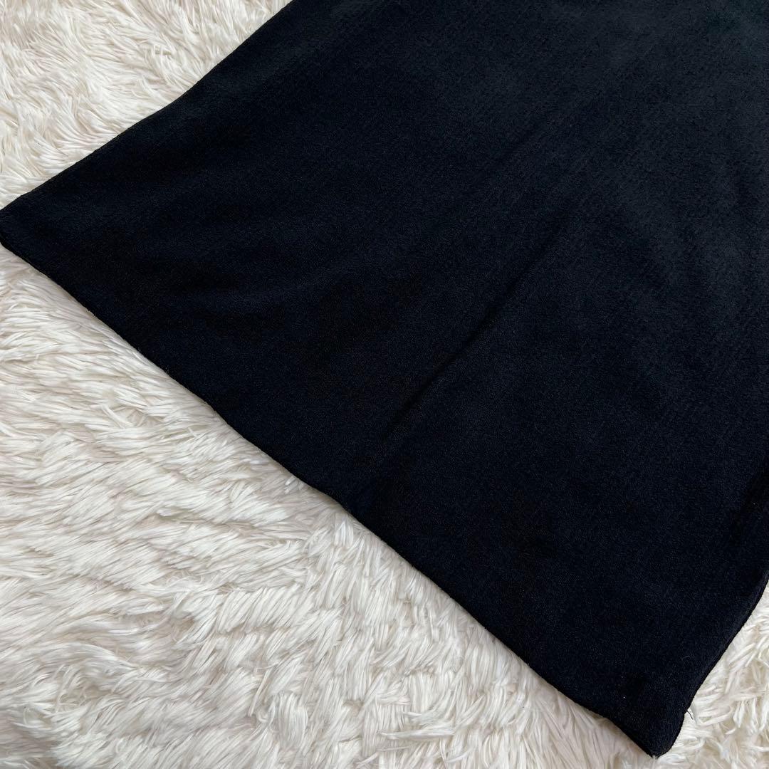 AER adam et rope ポロシャツワンピース ブラック ロング