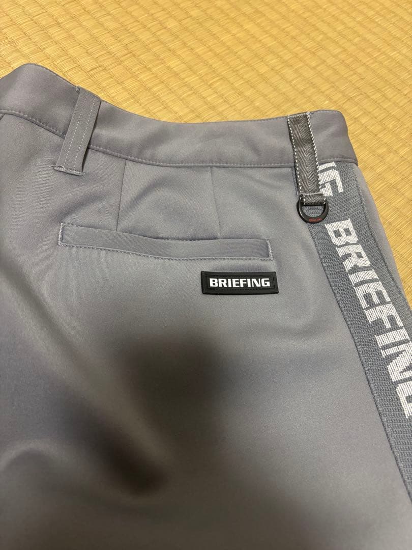 ブリーフィング　スウェット グレー ラインロゴ　L セットアップ
