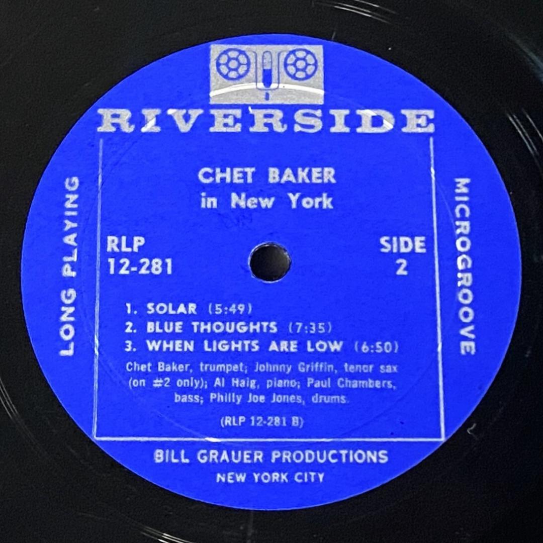 ★希少1点限り【USオリジ／MONO／上質美品／青小／深溝】チェット・ベイカー