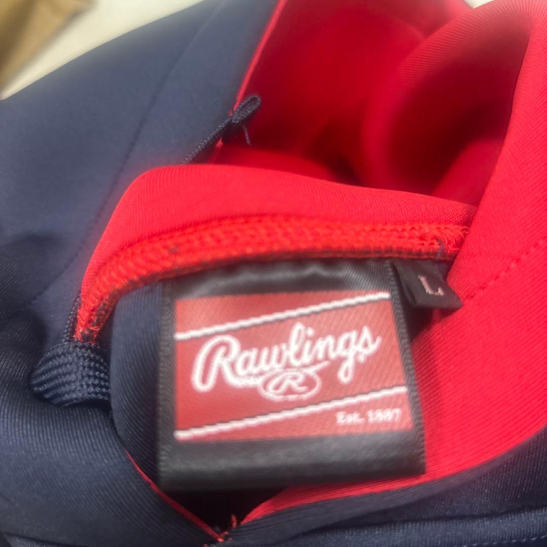 ローリングス Rawlings フード付きスウェットセット ネイビー/レッド