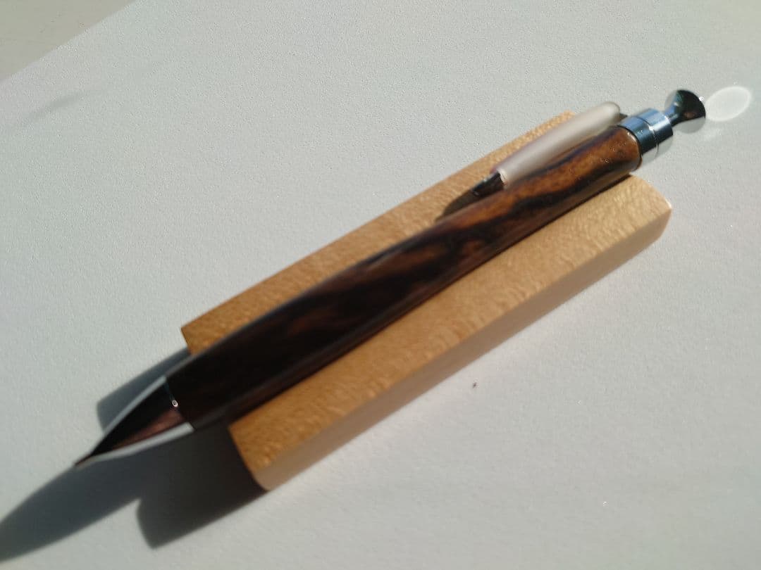 黒柿　シャープペンシル　新うるし　拭き漆