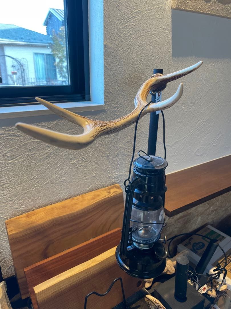 本州鹿　鹿の角ランタンハンガーNO.37