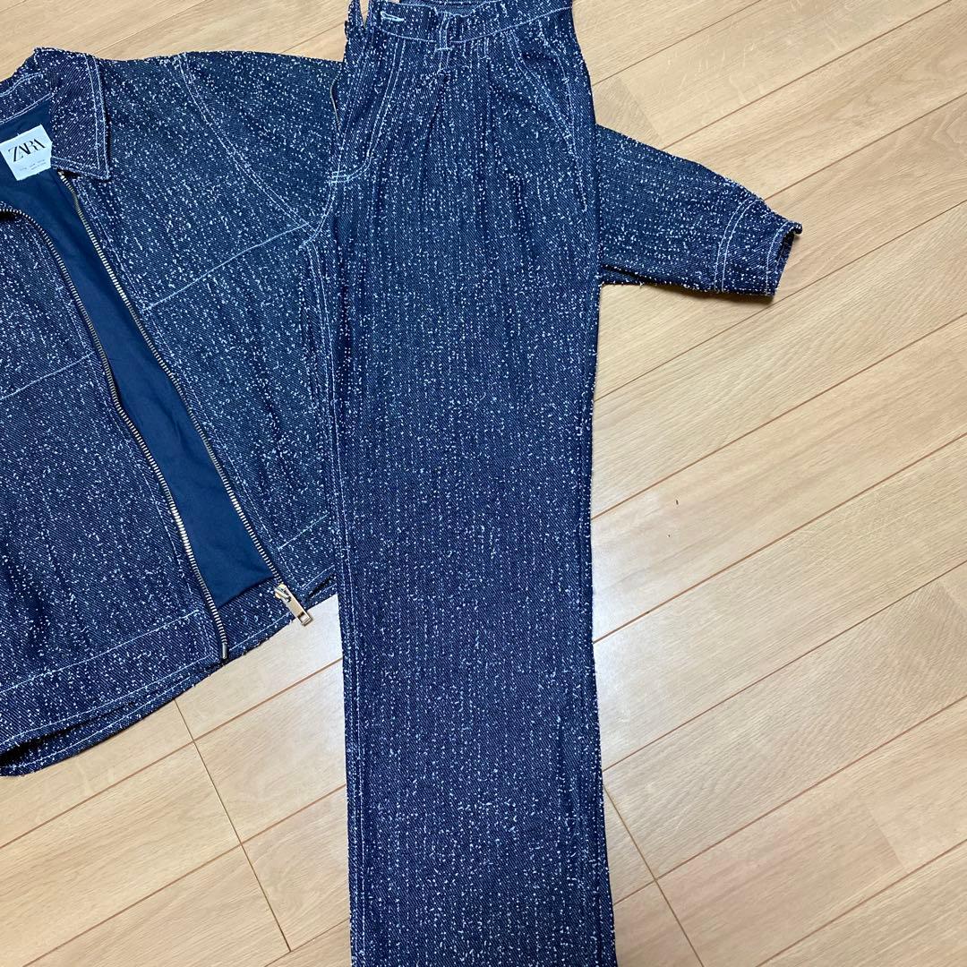 ZARAデニムジャケット パンツ　セットアップ