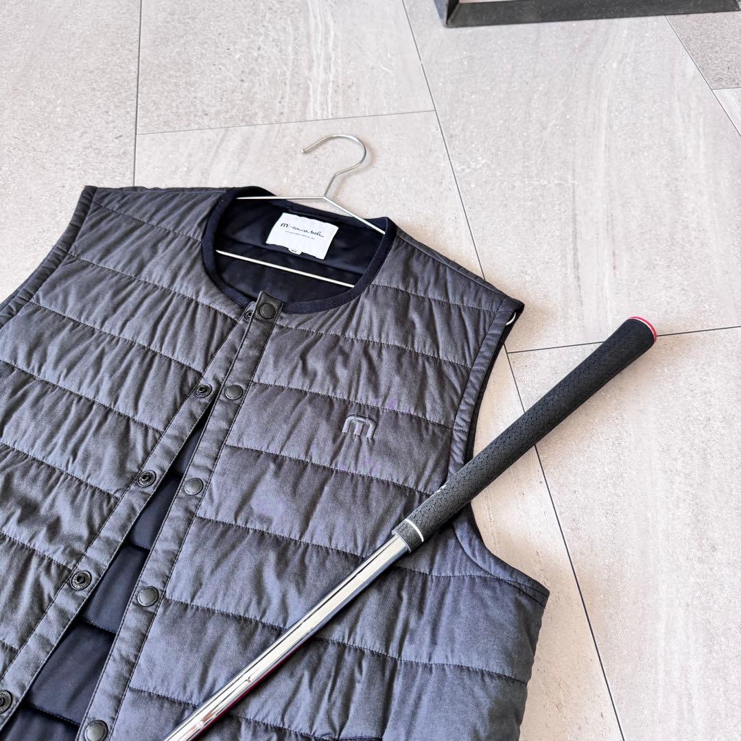 超美品◆トラビスマシュー防寒中綿ベスト◆メンズゴルフウェアXL（LL）