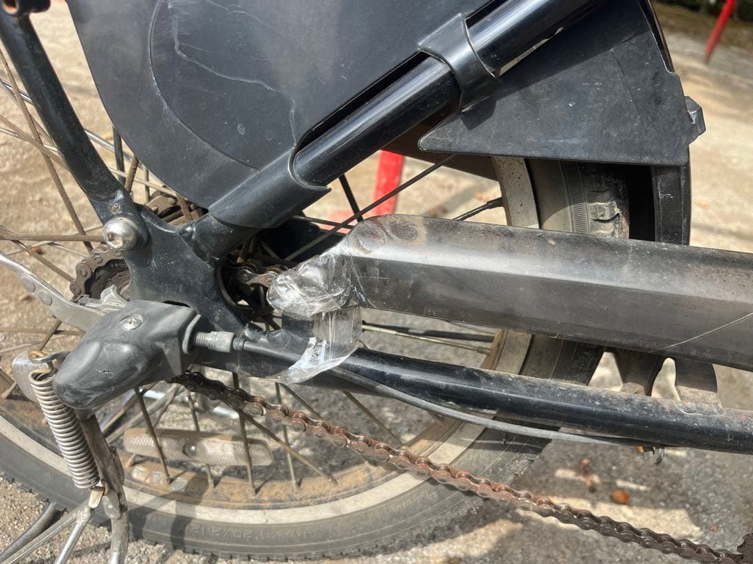 難ありPanasonic 電動アシスト自転車 ブラック　中古