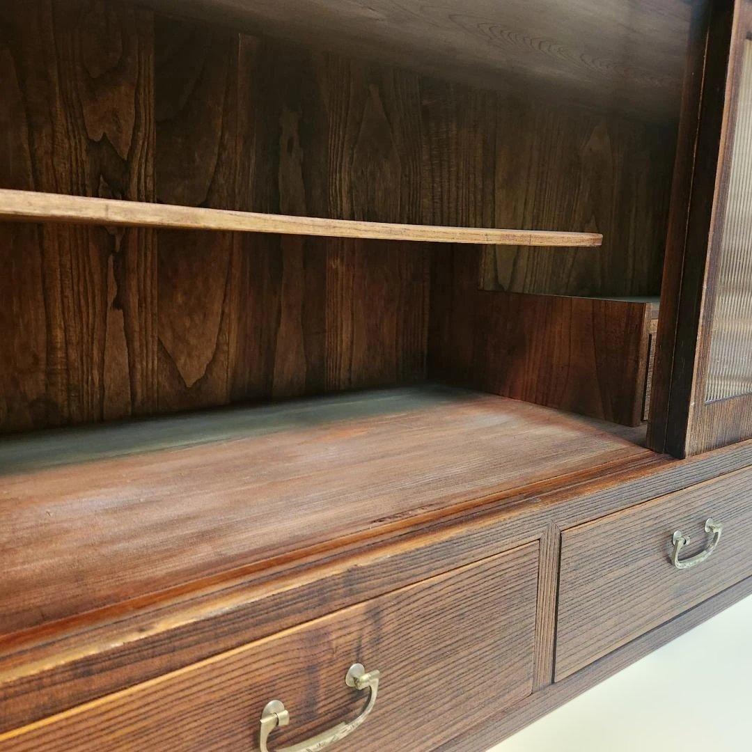 和ダンス リメイク キャビネット 割れないモールガラス風 昭和レトロ 一点物　１