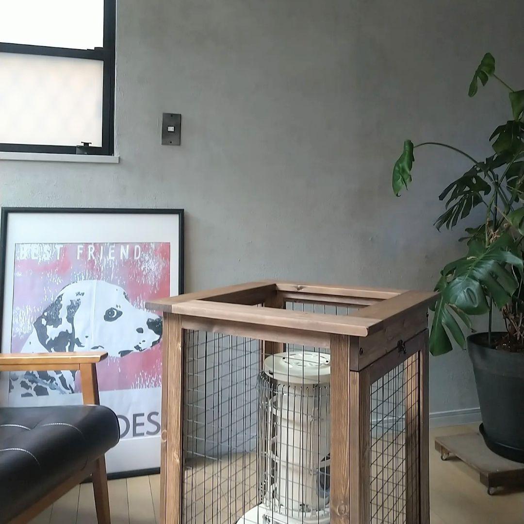 ◎アラジンストーブ用ブルーフレーム◎アイアン&ウッドストーブガード◎